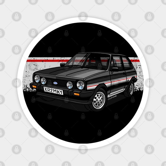 The super cool hot hatch for medium and light backgrounds Magnet by jaagdesign